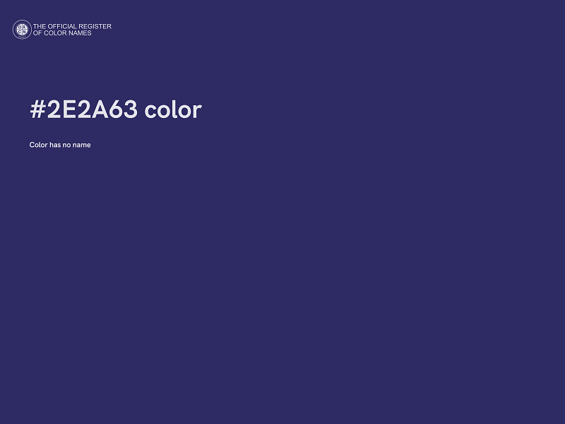 #2E2A63 color image