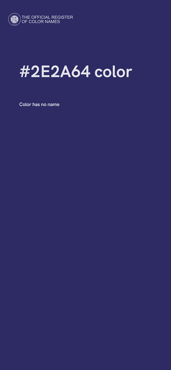 #2E2A64 color image