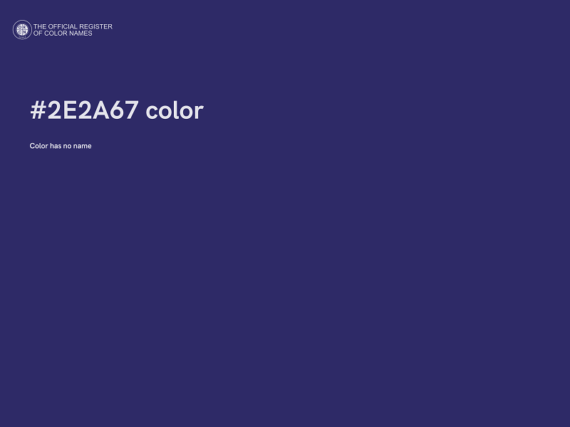 #2E2A67 color image