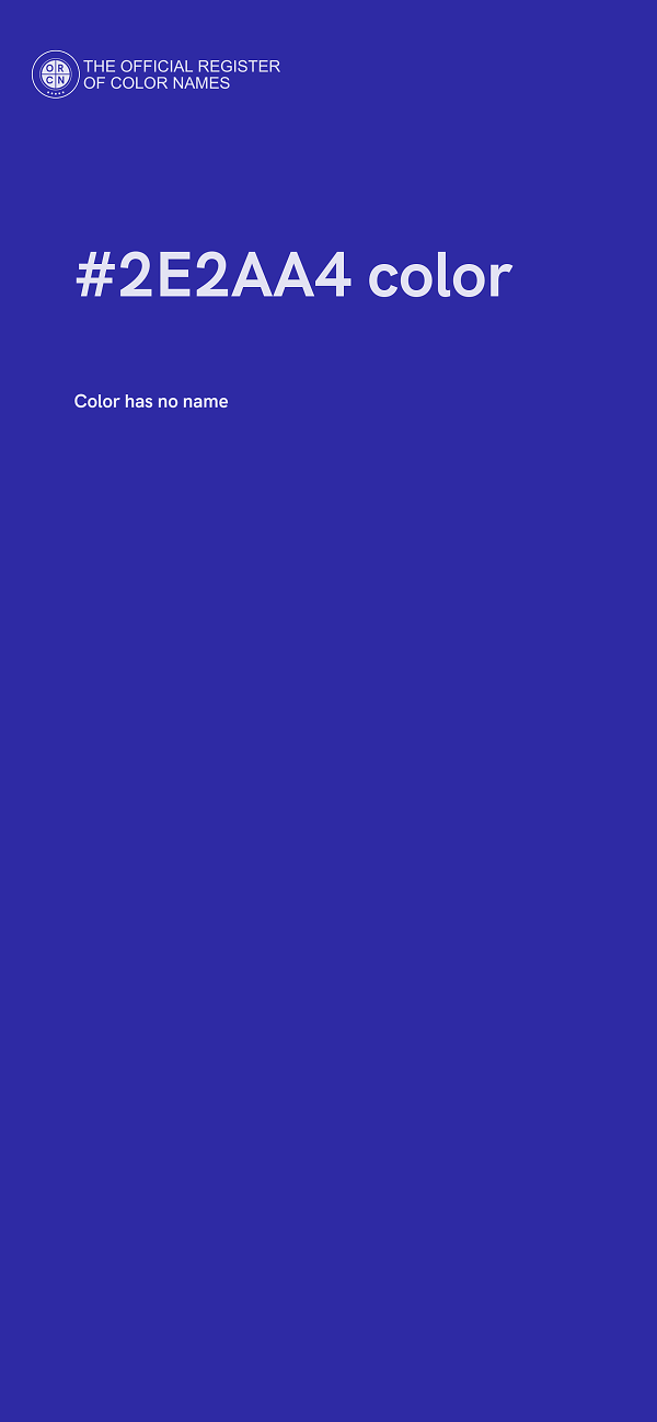#2E2AA4 color image