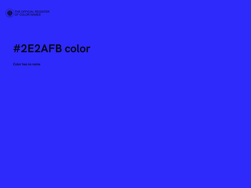 #2E2AFB color image