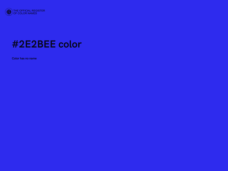 #2E2BEE color image