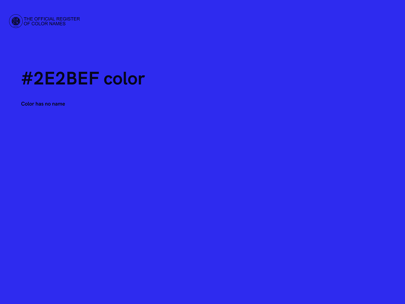 #2E2BEF color image