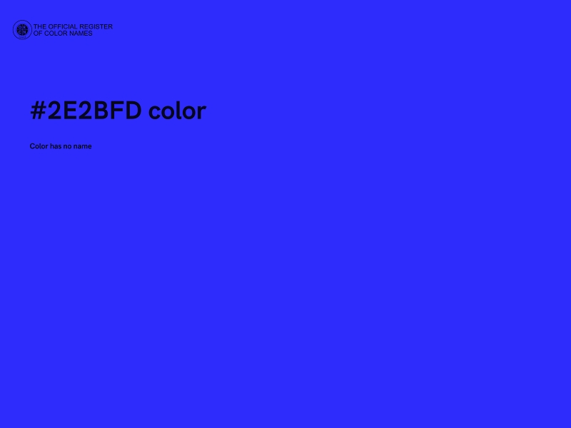 #2E2BFD color image