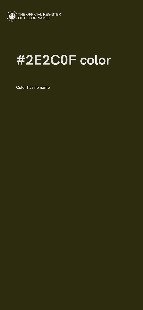 #2E2C0F color image