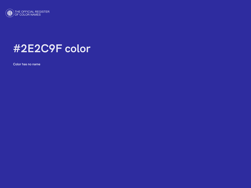 #2E2C9F color image