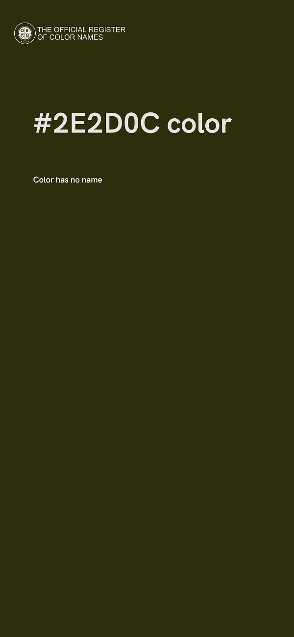 #2E2D0C color image