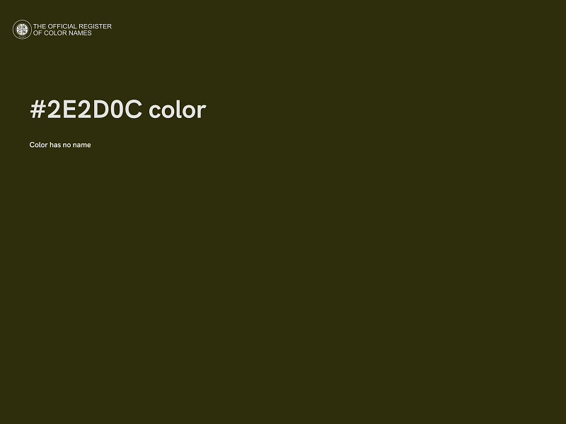 #2E2D0C color image