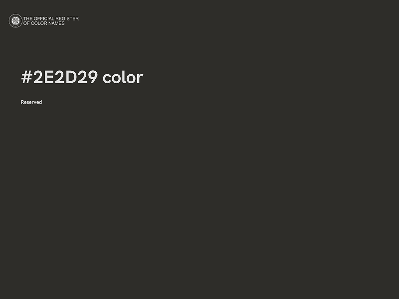 #2E2D29 color image