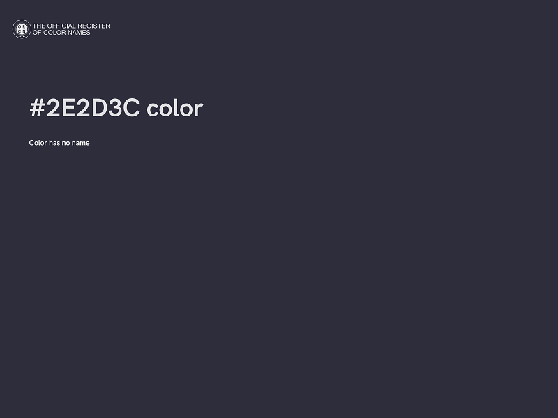 #2E2D3C color image