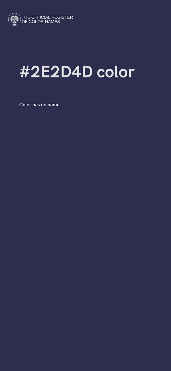 #2E2D4D color image