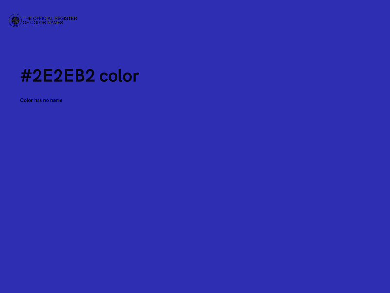 #2E2EB2 color image