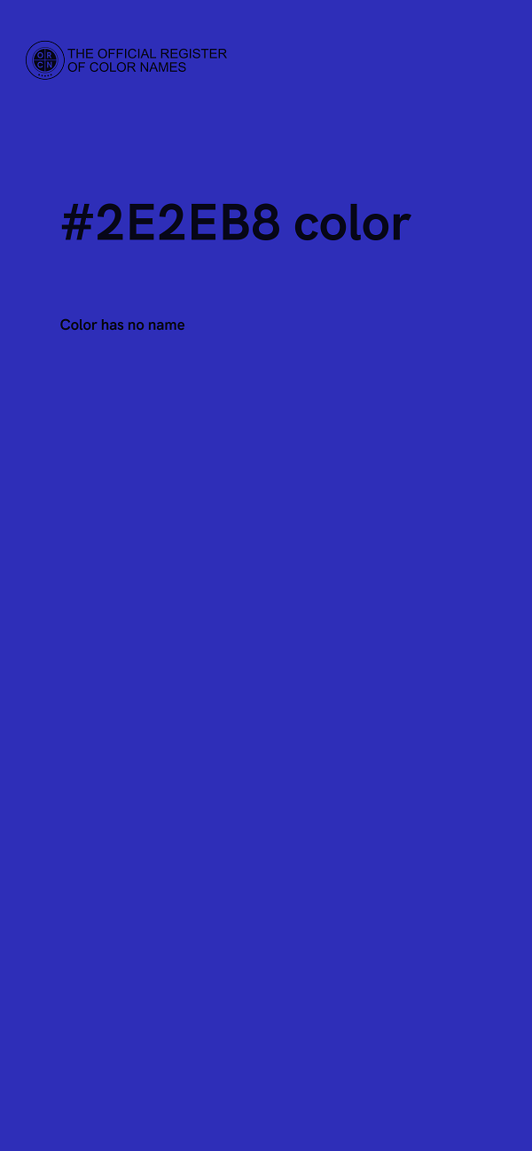 #2E2EB8 color image