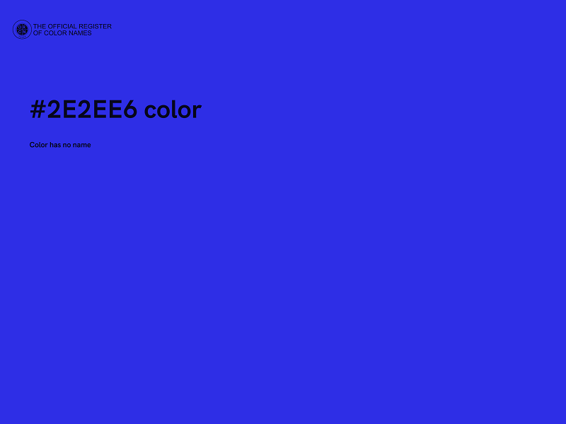 #2E2EE6 color image