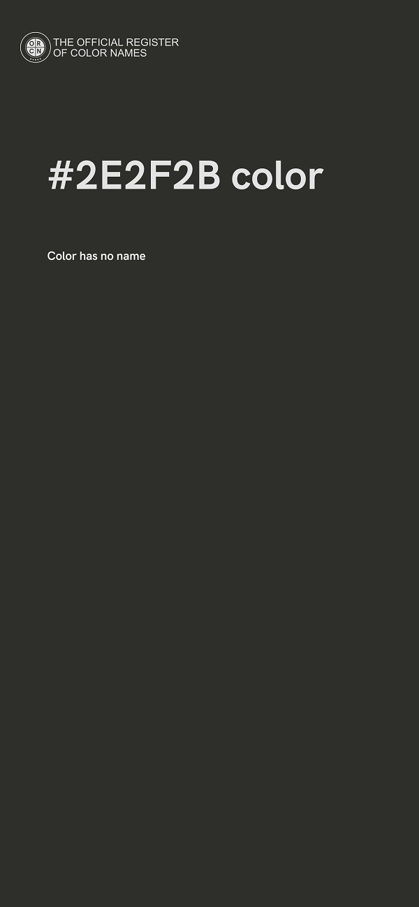 #2E2F2B color image