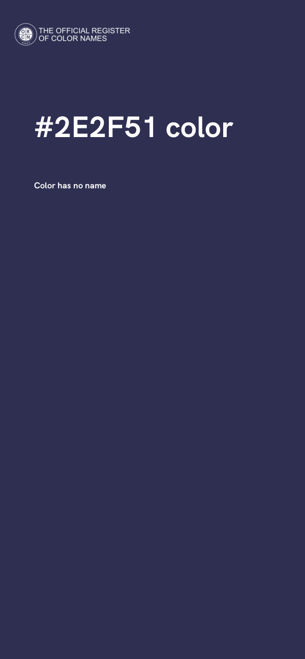 #2E2F51 color image
