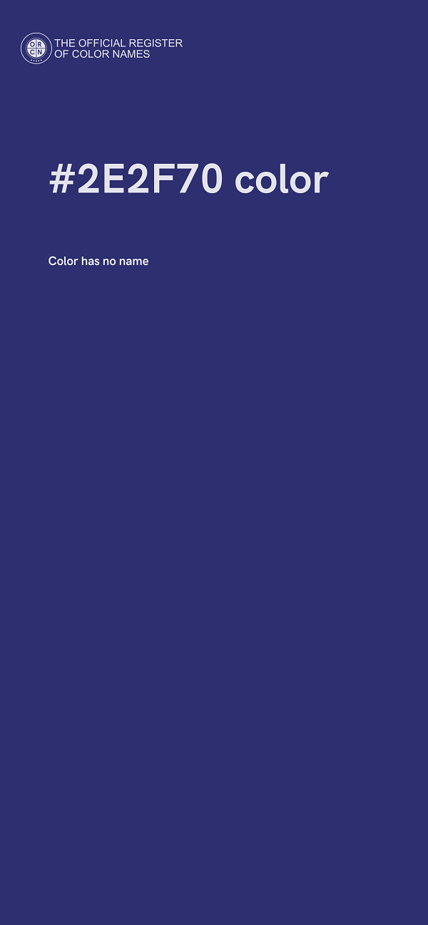 #2E2F70 color image