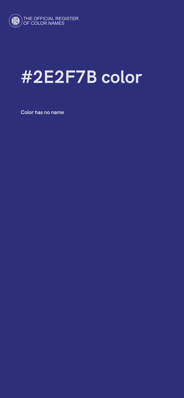 #2E2F7B color image