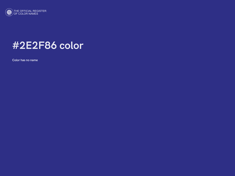 #2E2F86 color image