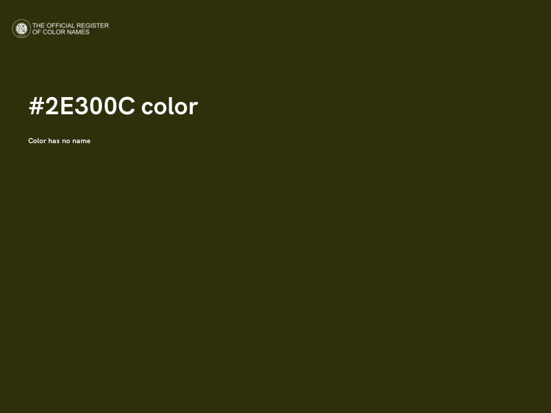 #2E300C color image