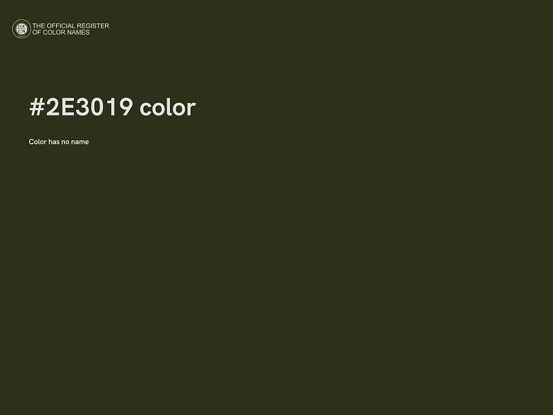 #2E3019 color image