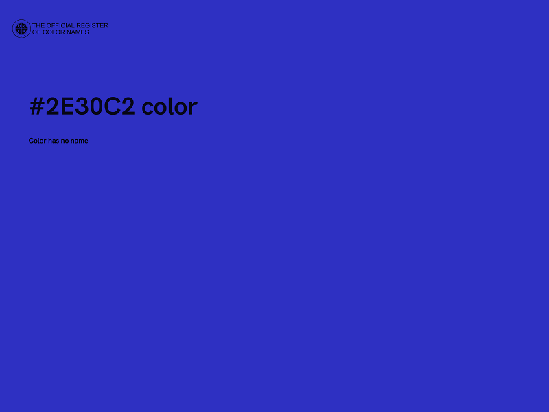 #2E30C2 color image