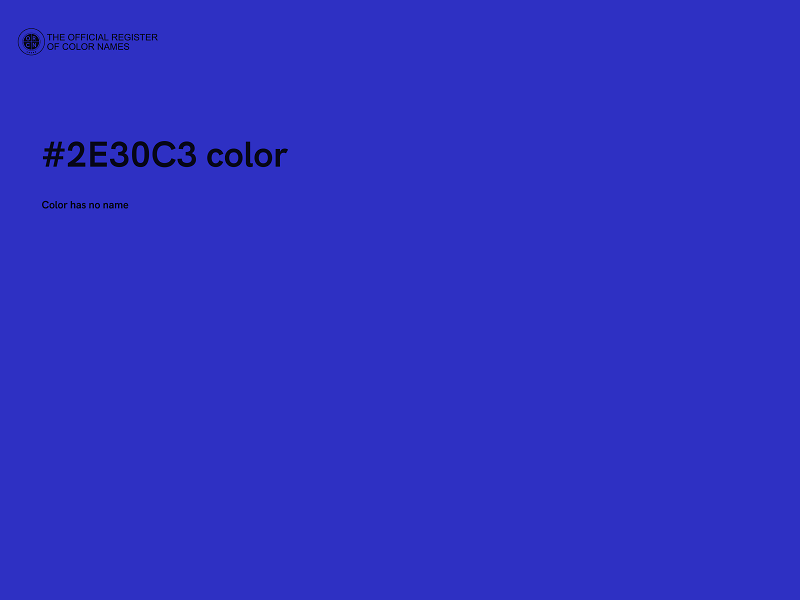 #2E30C3 color image