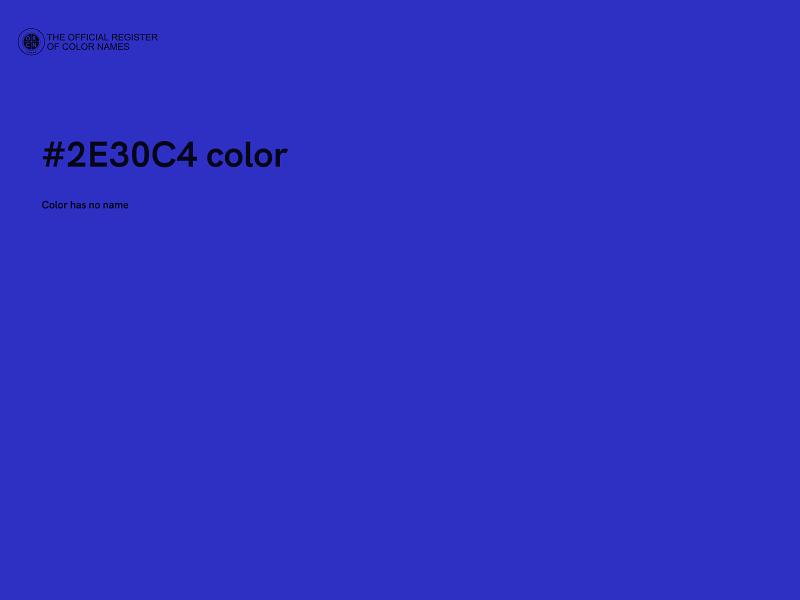 #2E30C4 color image