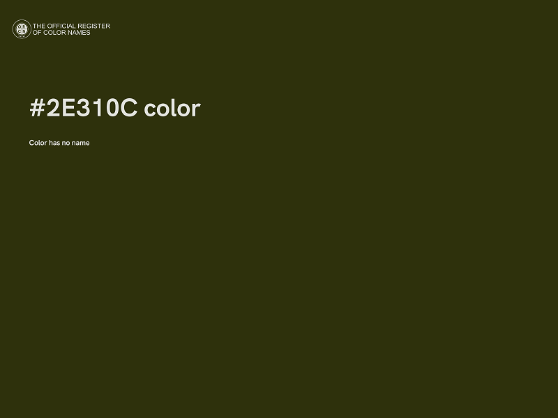 #2E310C color image