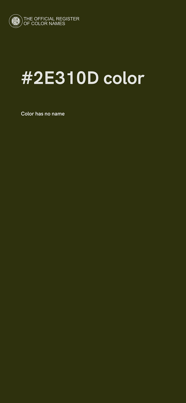 #2E310D color image