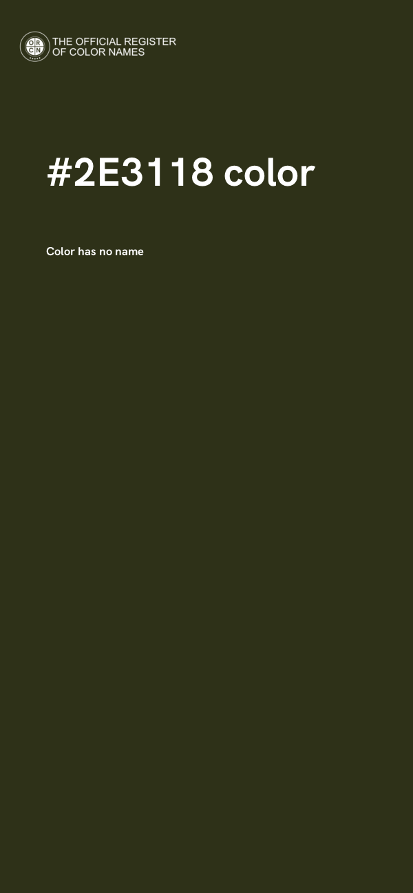 #2E3118 color image