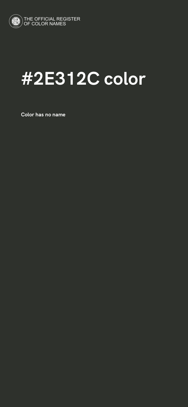 #2E312C color image