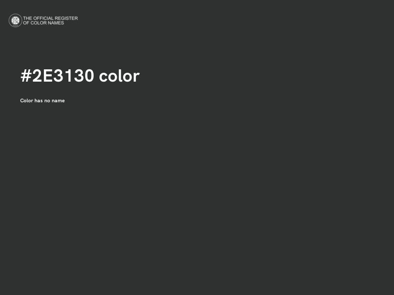 #2E3130 color image