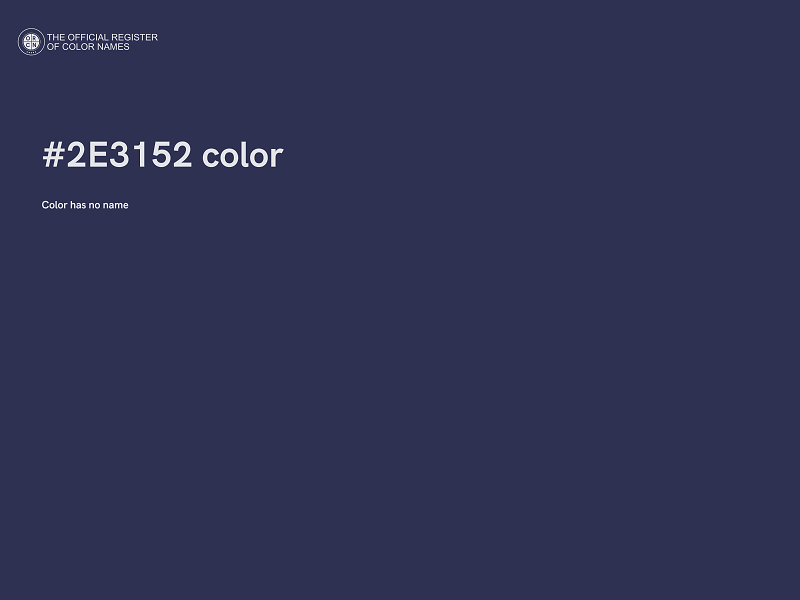 #2E3152 color image