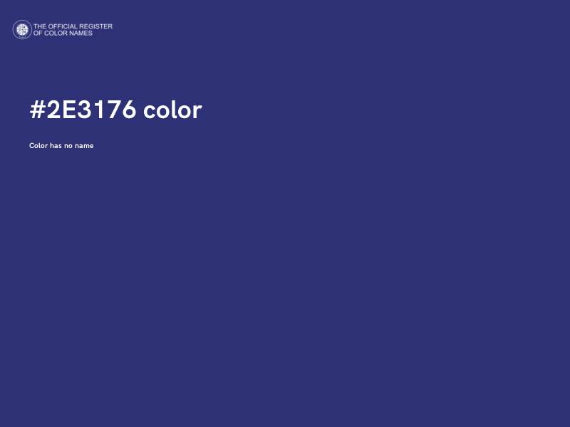 #2E3176 color image