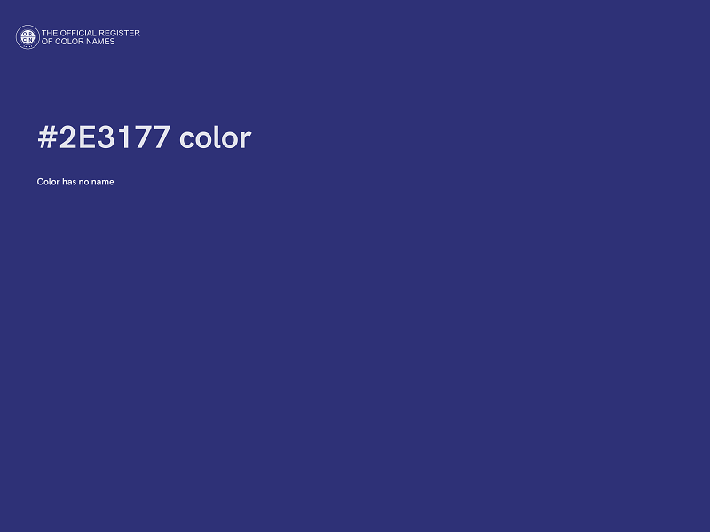 #2E3177 color image