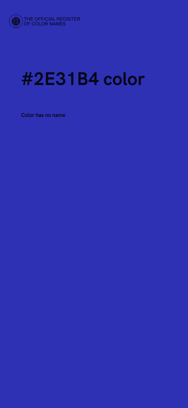 #2E31B4 color image