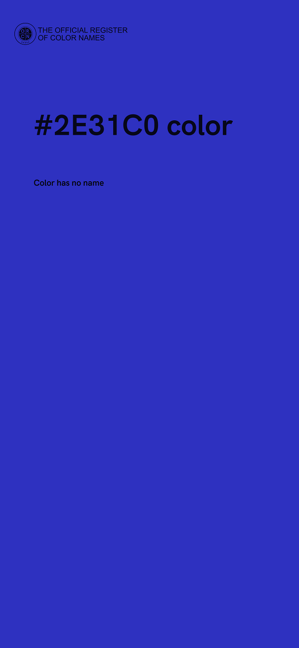 #2E31C0 color image