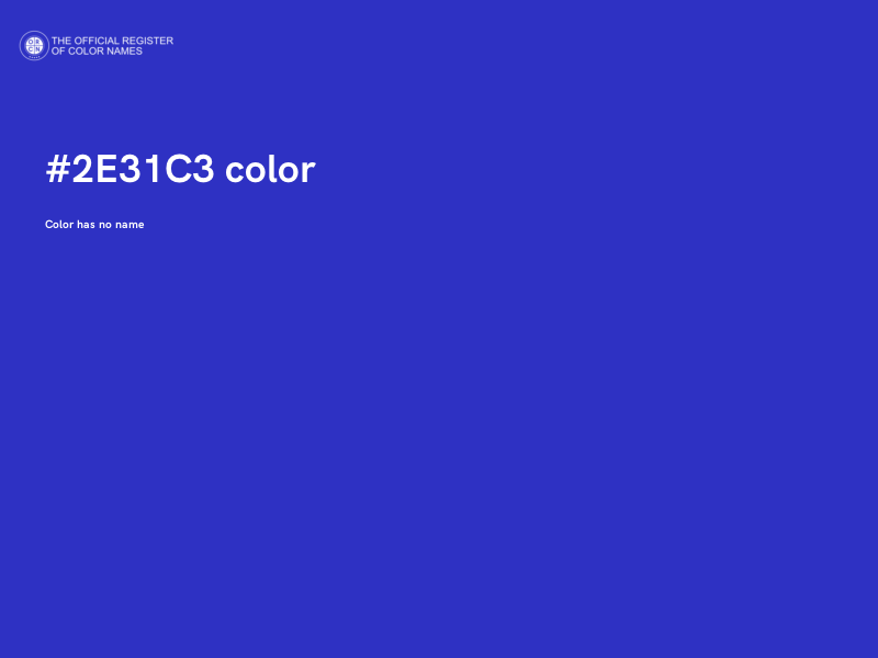 #2E31C3 color image