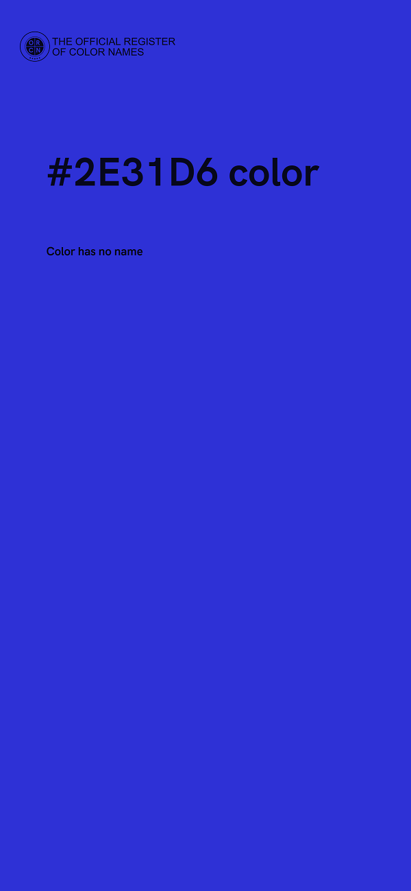#2E31D6 color image