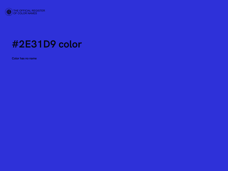 #2E31D9 color image