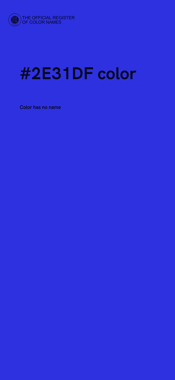 #2E31DF color image