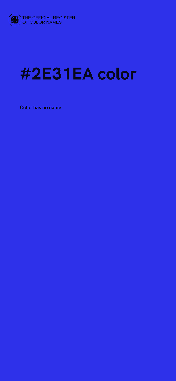 #2E31EA color image