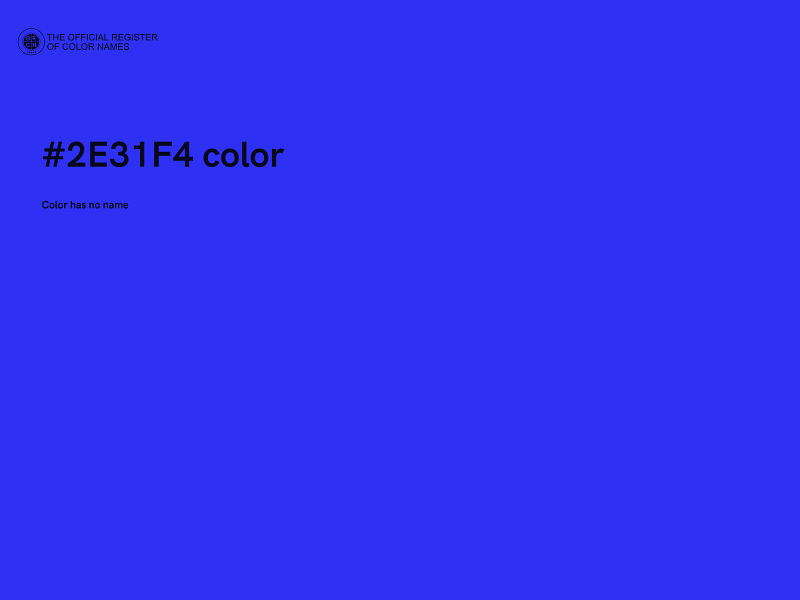 #2E31F4 color image