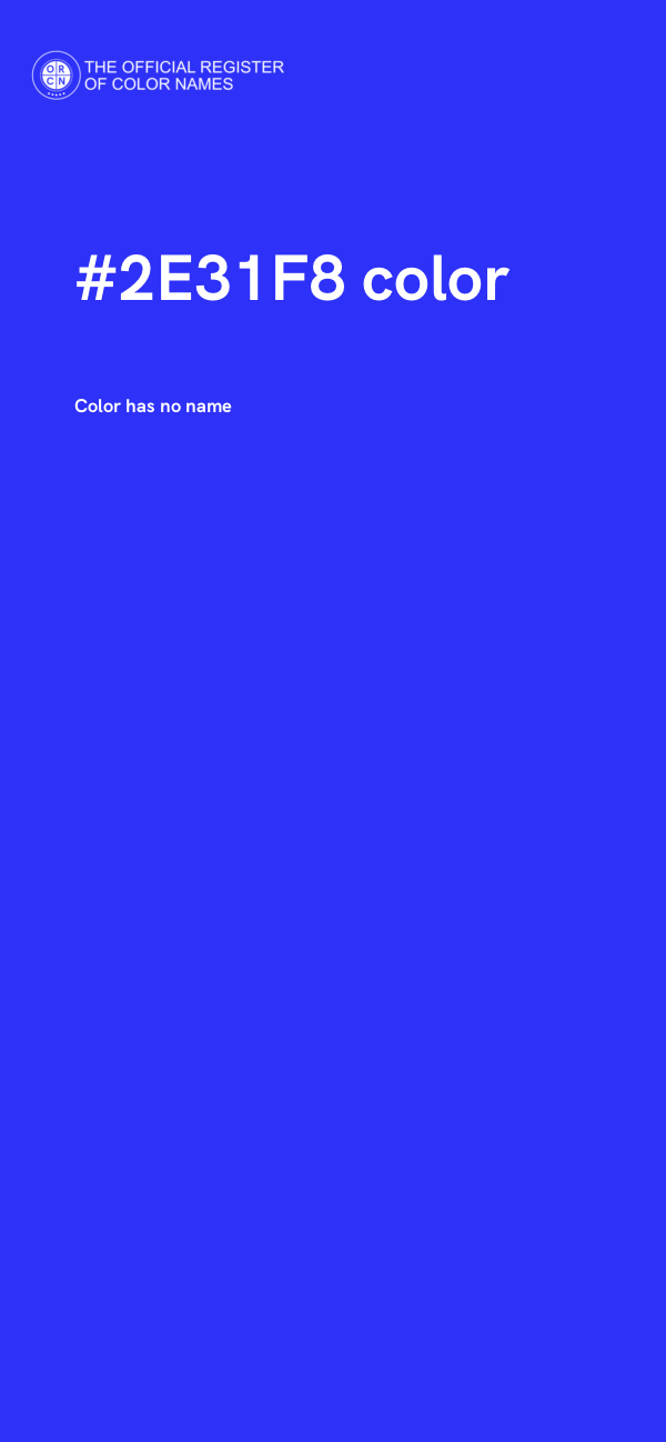 #2E31F8 color image