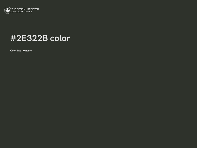 #2E322B color image