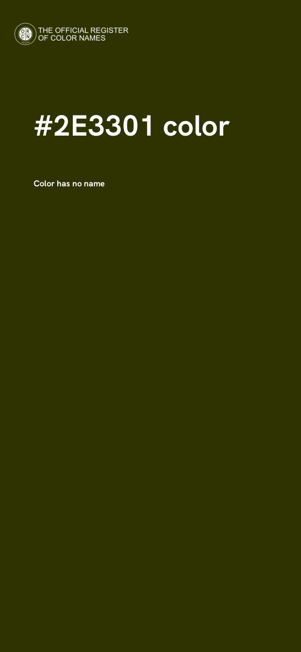 #2E3301 color image
