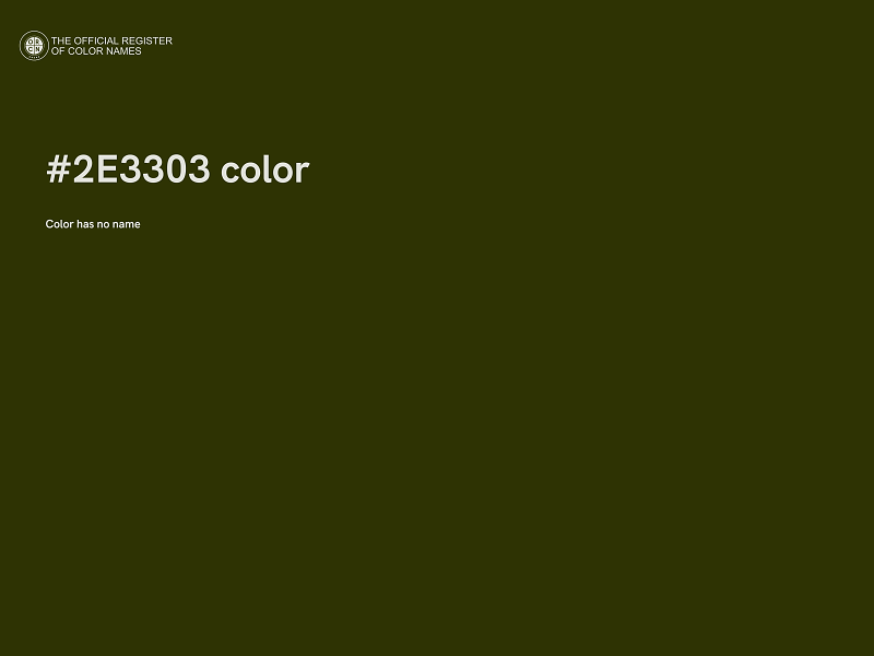 #2E3303 color image