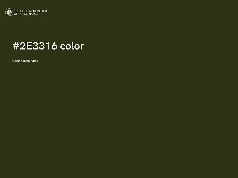 #2E3316 color image