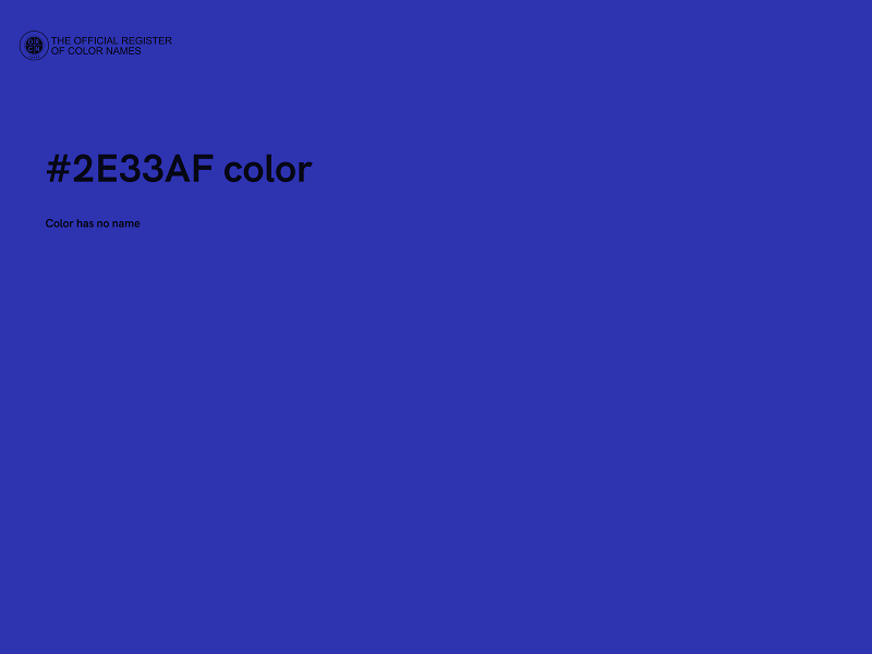 #2E33AF color image